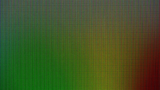 Led lights from computer led monitor screen display panel. Premium Photo