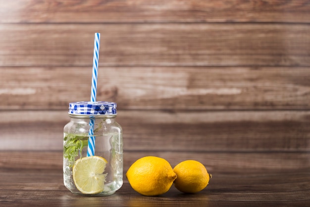 Lemonade in jar Free Photo