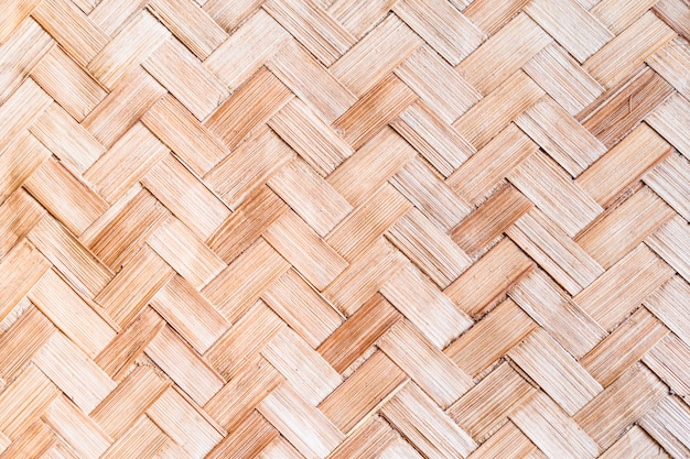 Premium Photo | Light brown weaved bamboo mat texture for background