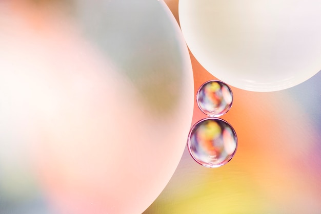 Light bubbles and transparent drops Photo | Free Download