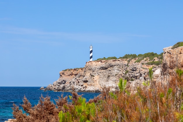 Premium Photo | Lighthouse in ibiza, spain