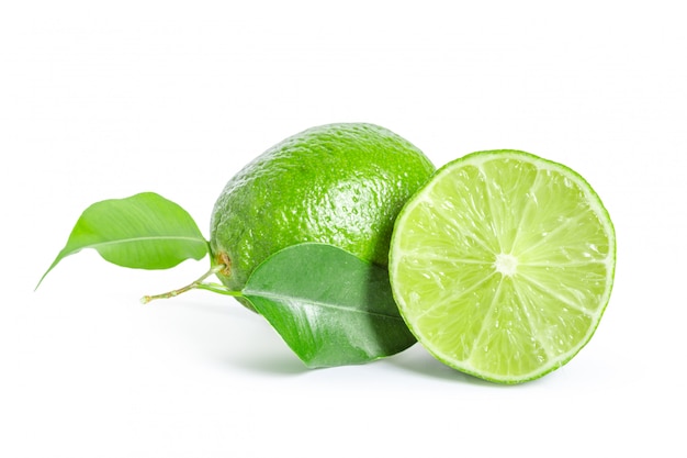 Lime isolated on white background | Premium Photo