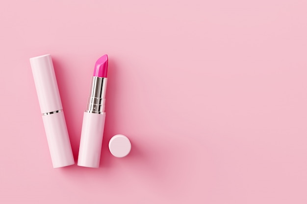 pastel pink lipstick