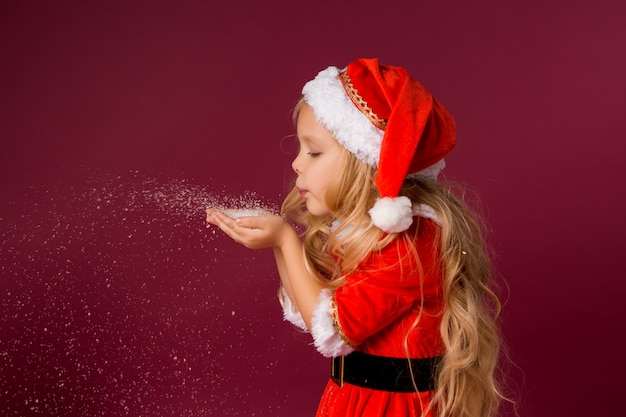 girl in santa suit