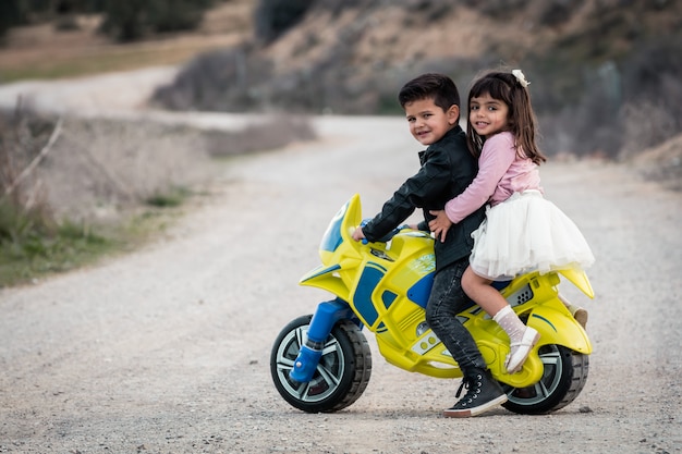 a girl riding a motorcycle