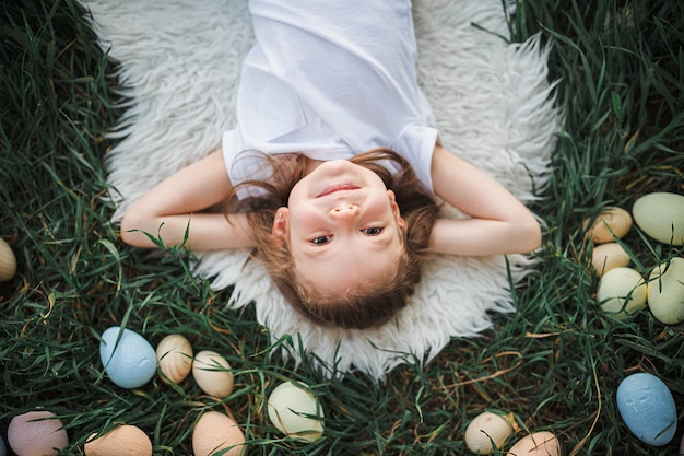 girls easter eggs