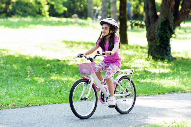 bicycle little girl