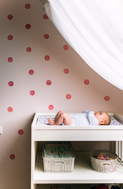 vertical changing table