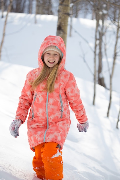 Premium Photo | Little norwegian girl smiling. fun winter. norway