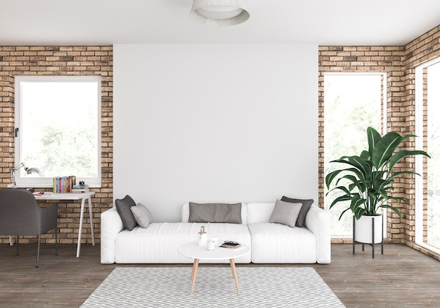 blank acrylic print living room