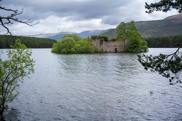 Premium Photo Loch An Eilein Castle Old Castle Of The Wolf Of