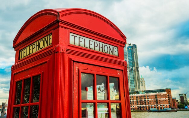 ロンドン赤い電話ボックス 無料の写真