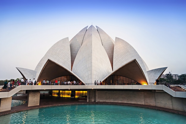 Premium Photo | Lotus temple