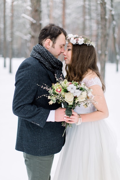 Premium Photo | Loving couple on weeding day