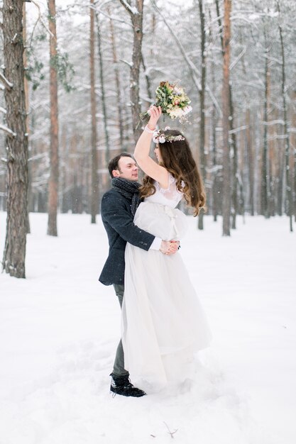 Premium Photo | Loving couple on weeding day