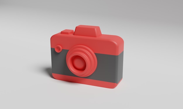 Premium Photo | Low poly camera 3d rendering