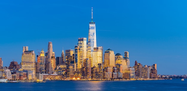 Premium Photo | Lower manhattan new york panorama