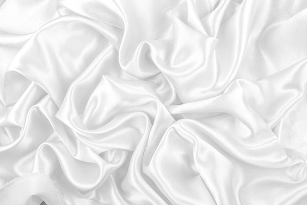 Premium Photo | Luxurious of smooth white silk or satin fabric texture  background