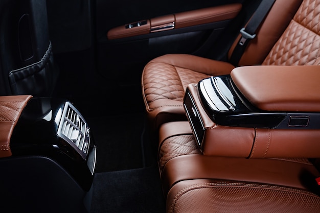 Luxury Car Interior In Brown And Black Colors 181624 31177 
