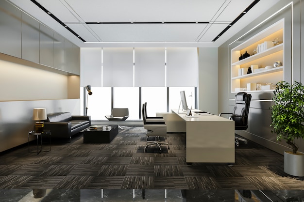 Free Photo | Luxury working room in executive office