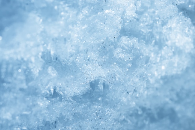 氷のテクスチャ上のマクロ プレミアム写真