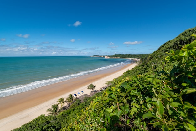 Premium Photo | Madeiro beach tibau do sul near pipa beach and natal ...