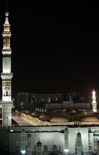 Premium Photo | Madina mosque at night