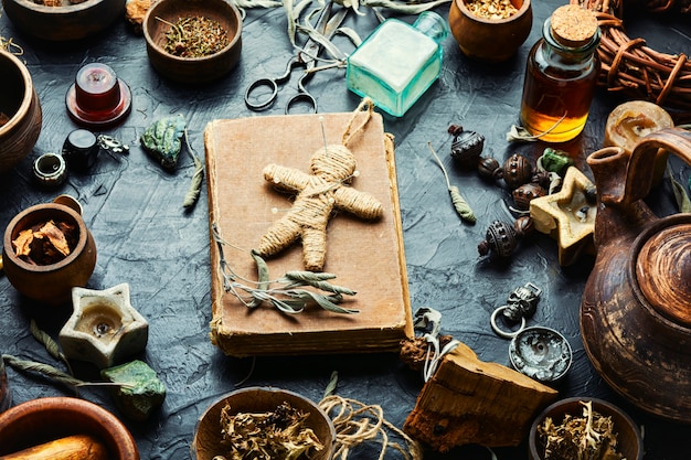 Premium Photo | Magic voodoo doll for ritual