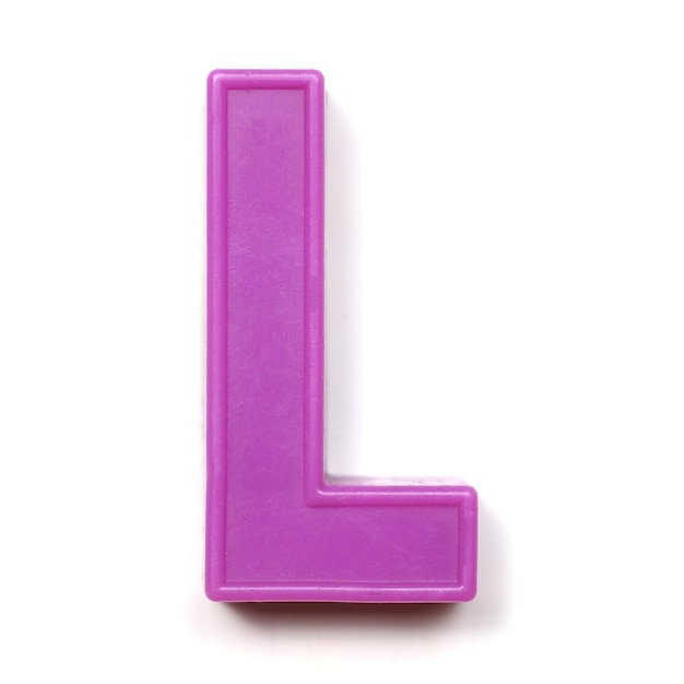 Premium Photo | Magnetic uppercase letter l