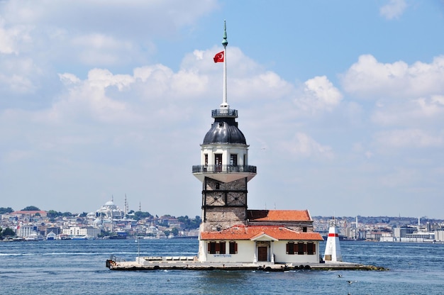 Premium Photo | Maiden island istanbul. panoramic view of the strait ...