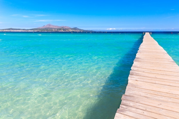 Premium Photo | Majorca platja de muro beach alcudia bay mallorca