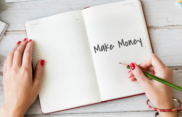 Make money financial earning concept Free Photo