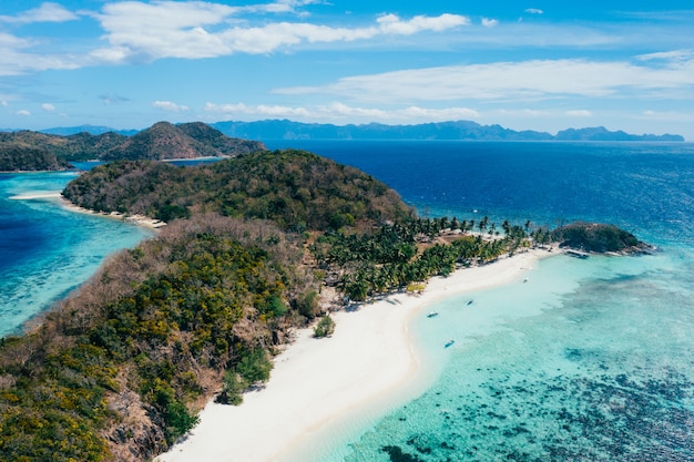 Premium Photo | Malcapuya island in the philippines, coron province ...