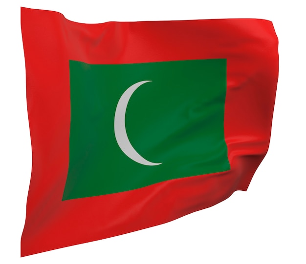 Premium Photo | Maldives flag isolated. waving banner. national flag of ...