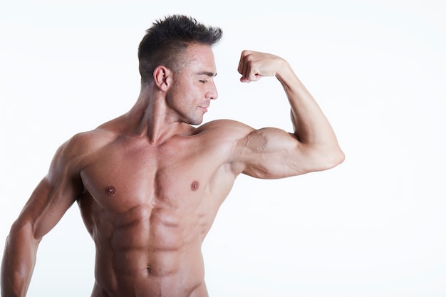 Male fit model Premium Photo