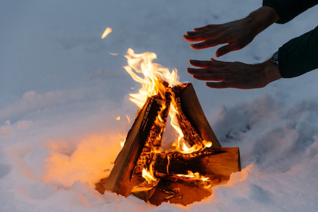 Фото Огня Зимой