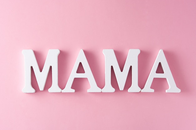 mama-word-on-pink-mother-s-day-concept-premium-photo