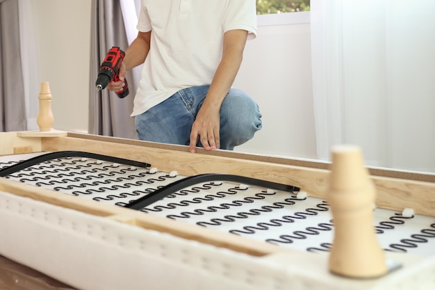 assembling a sofa bed