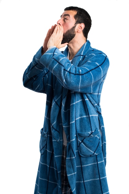 man in a gown
