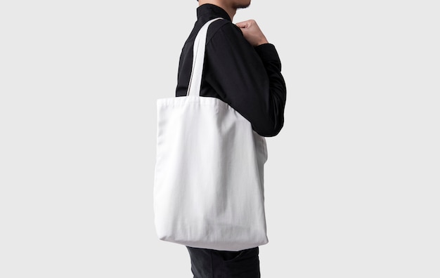 white canvas bag