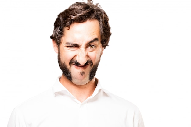 man-making-funny-faces-photo-free-download