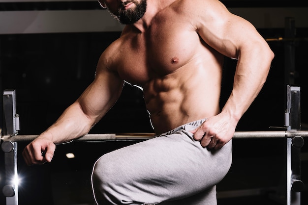 man in sweatpants