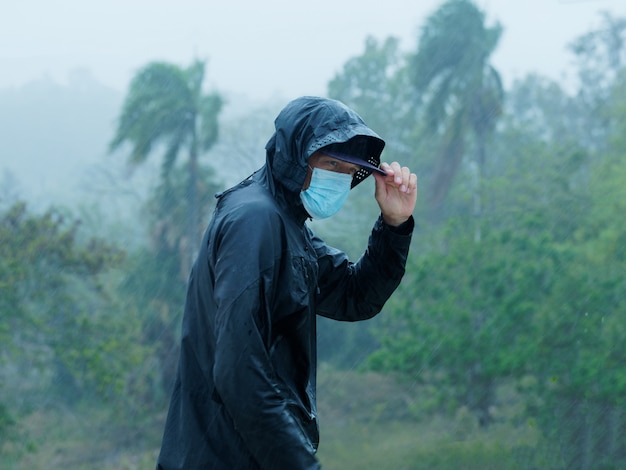 tropical raincoat