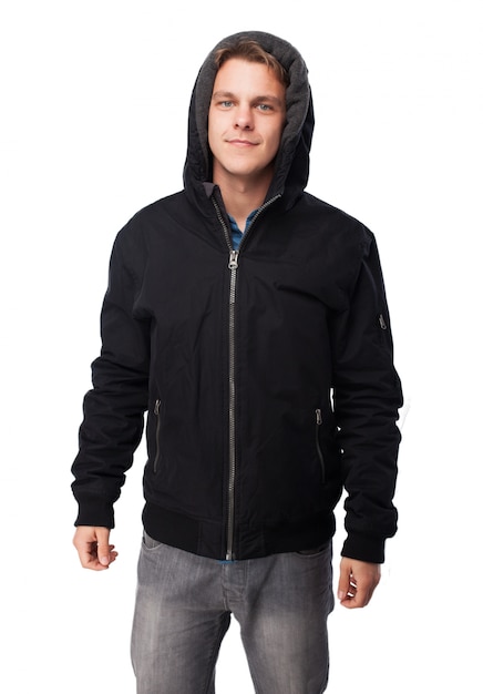 man with sweatshirt