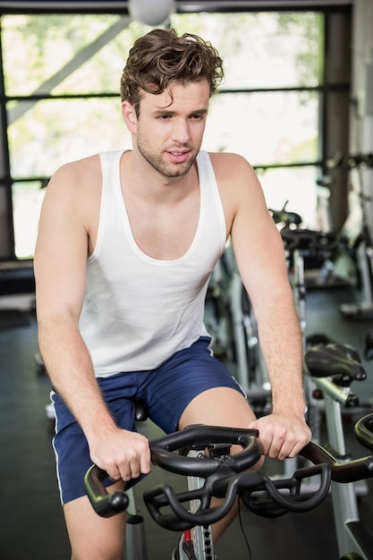 spin class exercise bike