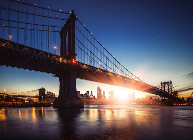 Manhattan Bridge At Sunset · Free Stock Photo