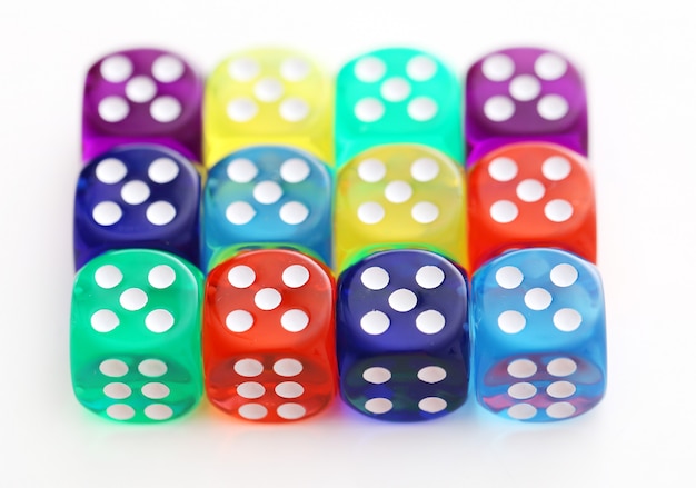 Free Photo Many Different Colored Dice