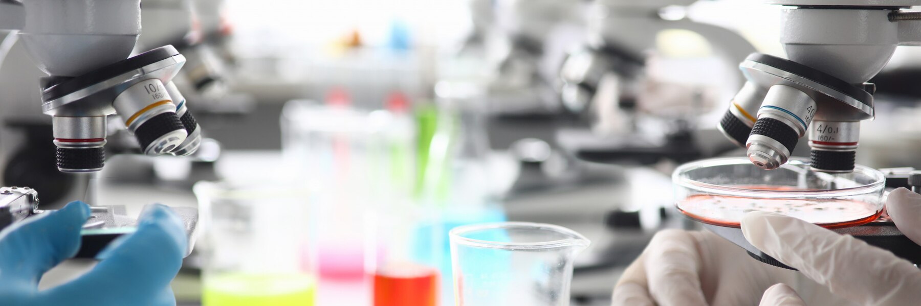 Premium photo many microscopes in forensic science laboratory