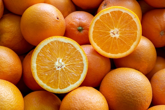 Many oranges from valencia, spain. Premium Photo