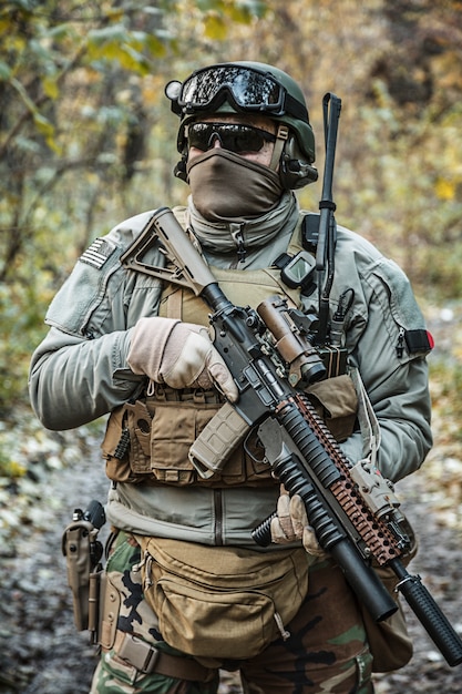 Premium Photo | Marsoc Raider Aiming Weapons